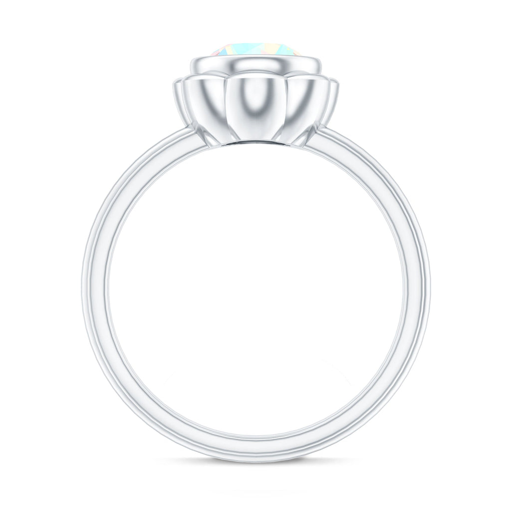 1.5 Carat Ethiopian Opal Engagement Ring for Women