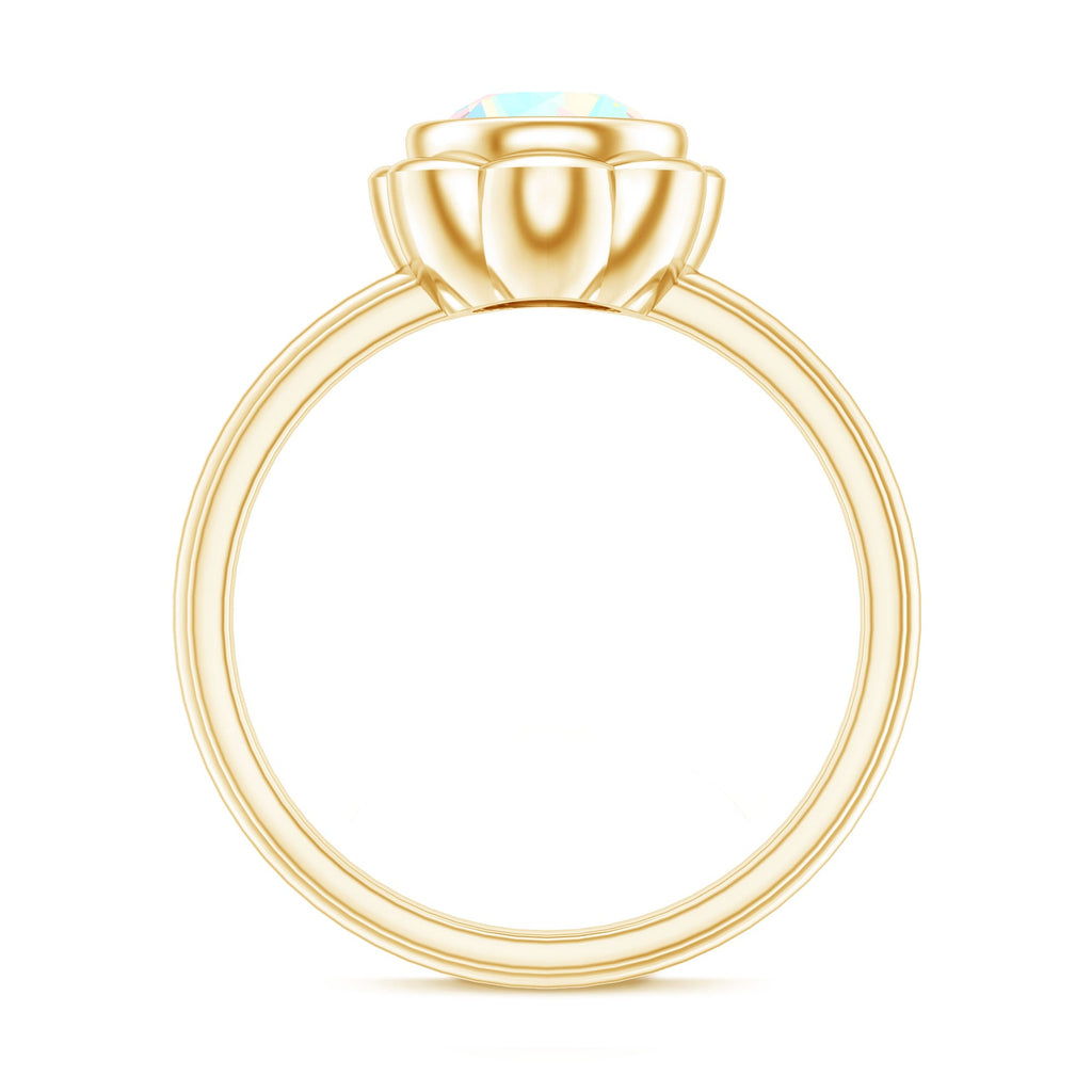 1.5 Carat Ethiopian Opal Engagement Ring for Women