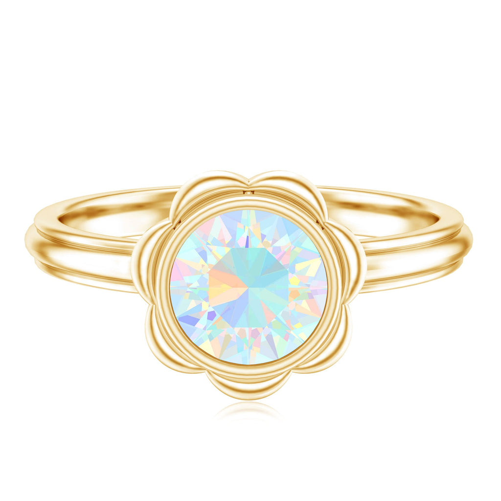 1.5 Carat Ethiopian Opal Engagement Ring for Women